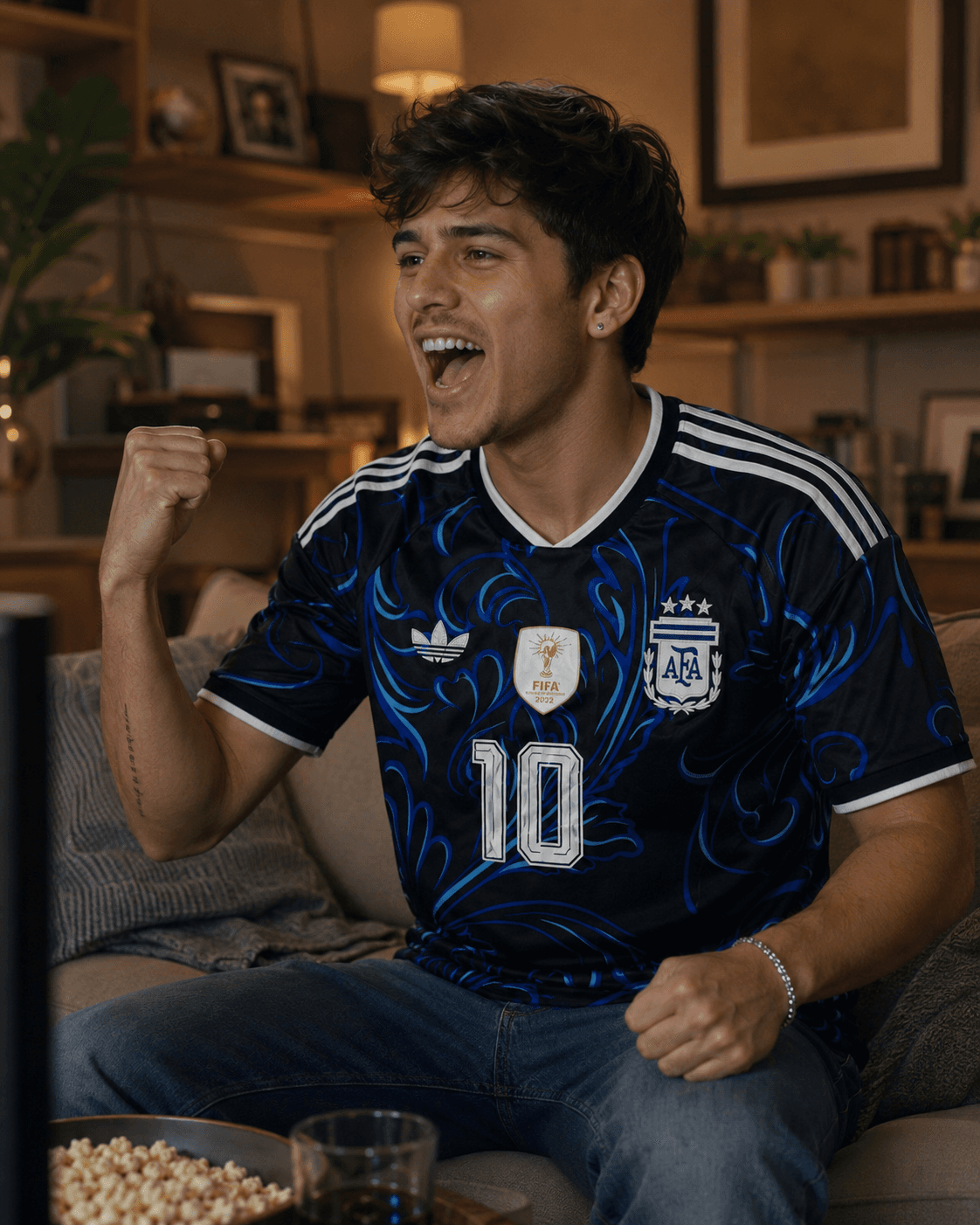 Camiseta Argentina Suplente 2026 puesta